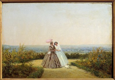 Vrouwen in de tuin door Adolphe Martial Potemont