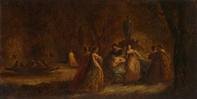 Een bosfeest, ca. 1853-1857 of ca. 1862 door Adolphe Joseph Thomas Monticelli
