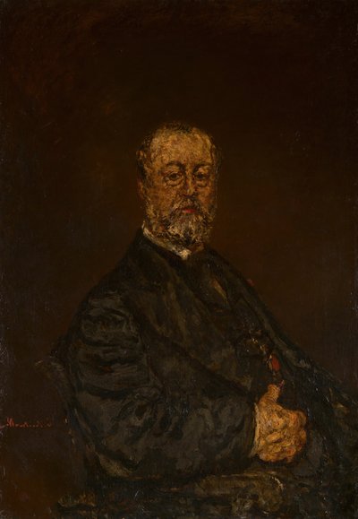 Portret van Monsieur Rouland, c. 1875 door Adolphe Monticelli