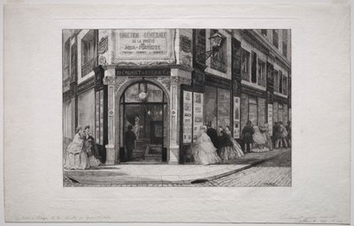 Hoofdkwartier van de Société des Aquafortistes door Adolphe Théodore Jules Martial Potémont