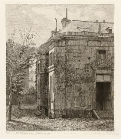 Rue de la Victoire (70). Hôtel Bonaparte door Adolphe Théodore Jules Martial Potémont