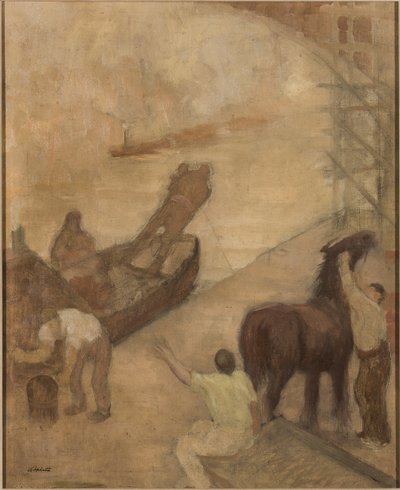 Manchester Scheepvaartkanaal door Adolphe Valette