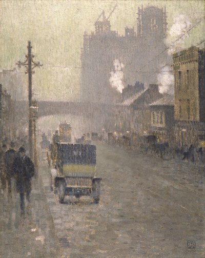 Oxford Road, Manchester door Adolphe Valette