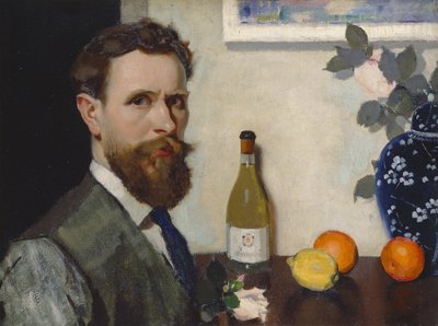 Zelfportret, c.1917 door Adolphe Valette