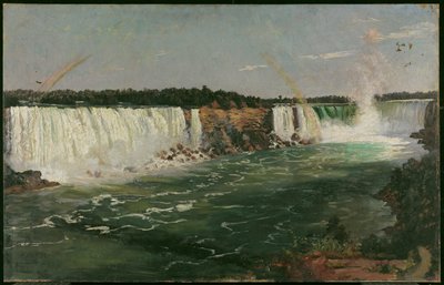 Niagara Falls in de zomer, 1870 door Adolphe Vogt