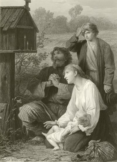 Een heiligdom in Rusland door Adolphe Yvon