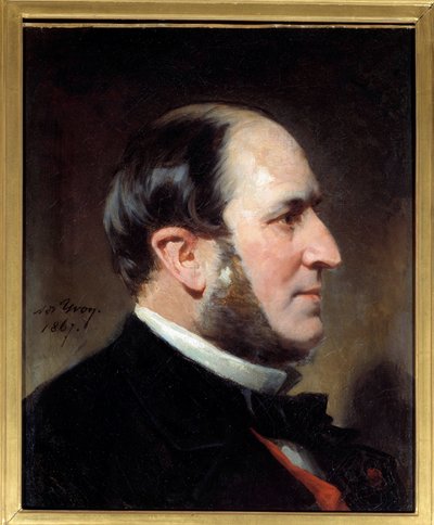 Portret van baron Eugene-Georges Haussmann, prefect van Parijs (1809-1891) door Adolphe Yvon