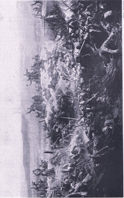 De inname van de Malakoff door de Fransen, illustratie uit Britse gevechten op land en zee, 1915 door Adolphe Yvon