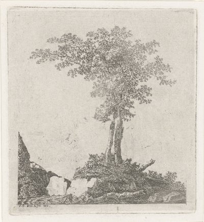 Twee bomen door Adriaan Jacob Willem van Dielen