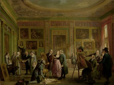 De kunstgalerij van Josephus Augustinus Brentano door Adriaan de Lelie