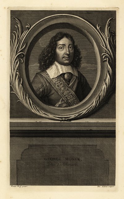 George Monck door Adriaan van der (after) Werff