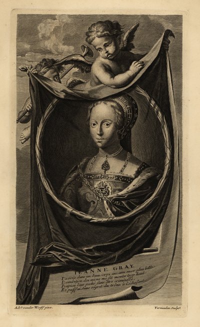 Lady Jane Grey (1537-1554) door Adriaan van der (after) Werff