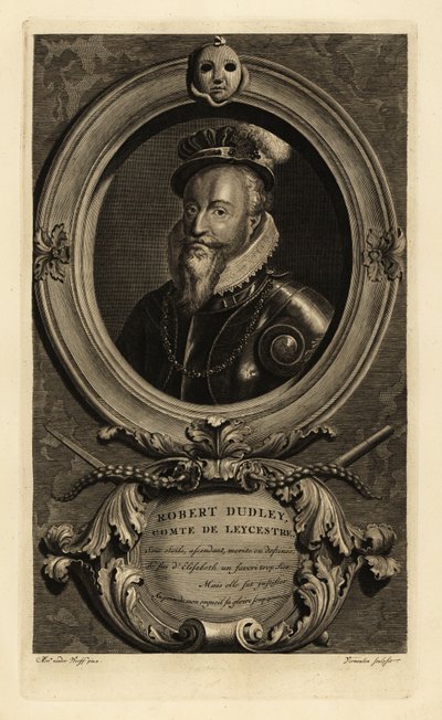Robert Dudley door Adriaan van der (after) Werff