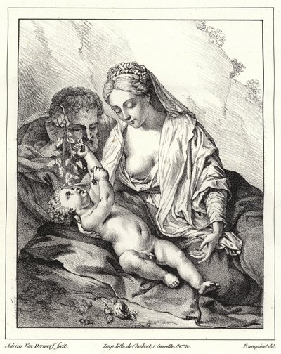De Heilige Familie door Adriaan van der Werff