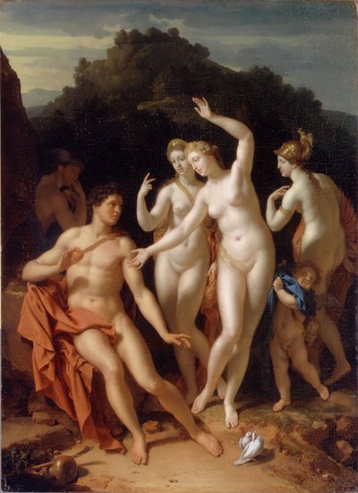 Het oordeel van Paris, 1716 door Adriaan van der Werff