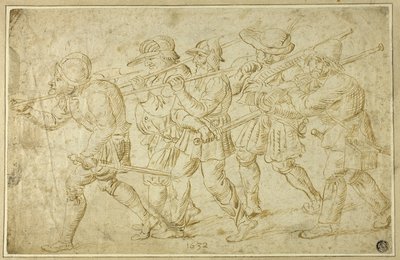 Voetsoldaten door Adriaen Brouwer
