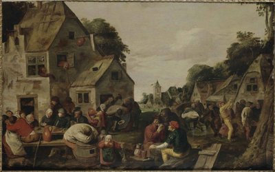 Kermesse door Adriaen Brouwer