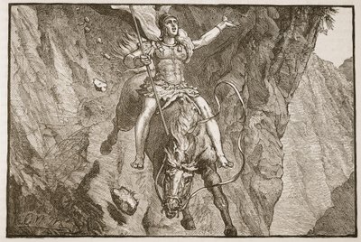 Het offer van Curtius door Adriaen Brouwer