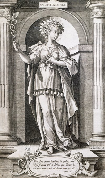 Allegorie van de Wetenschappen door Adriaen Collaert