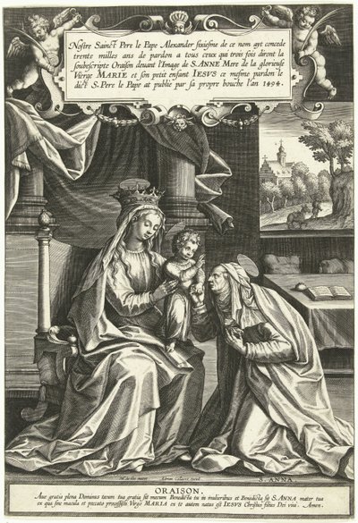 Anna te Drieën door Adriaen Collaert