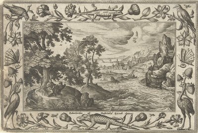 Apostel Johannes op Patmos door Adriaen Collaert