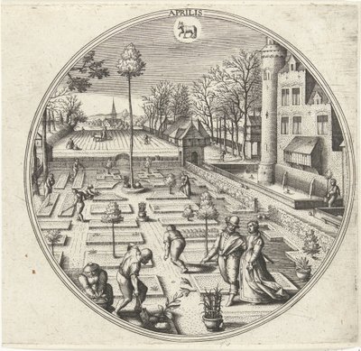 April door Adriaen Collaert