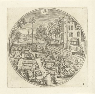 April door Adriaen Collaert