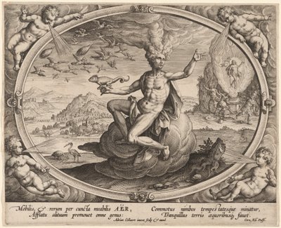 Lucht door Adriaen Collaert
