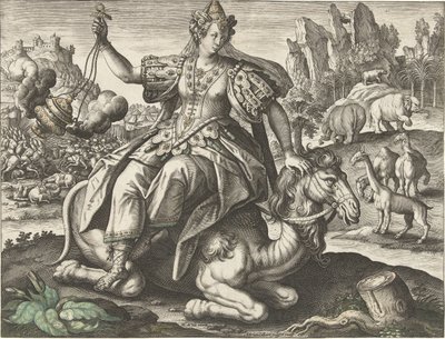 Azië door Adriaen Collaert