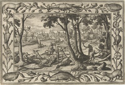 Berenjacht door Adriaen Collaert
