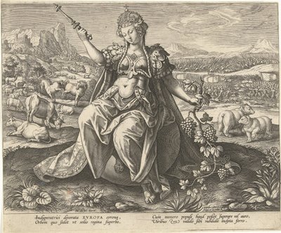 Europa. De vier werelddelen door Adriaen Collaert
