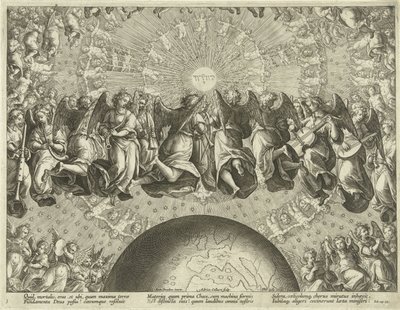 Gods antwoord aan Job door Adriaen Collaert