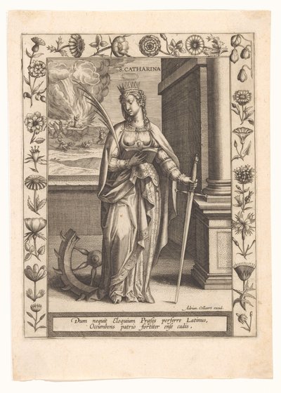 Heilige Catharina door Adriaen Collaert