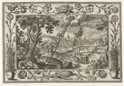 Jakobs ladder door Adriaen Collaert