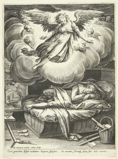 Aankondiging aan Jozef door Adriaen Collaert