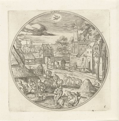 Juni door Adriaen Collaert