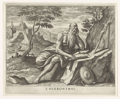 Kerkvader Hiëronymus door Adriaen Collaert