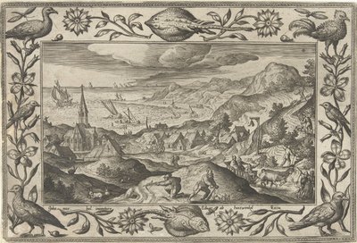 Konijnenjacht door Adriaen Collaert