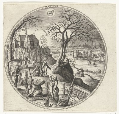 Maart door Adriaen Collaert