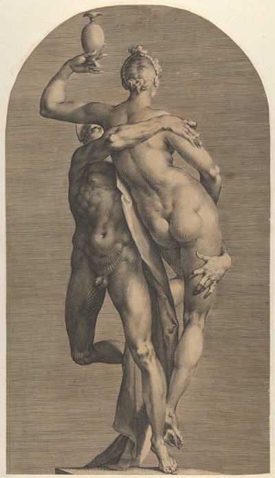 Mercurius ontvoert Psyche, ca. 1622 door Adriaen Collaert
