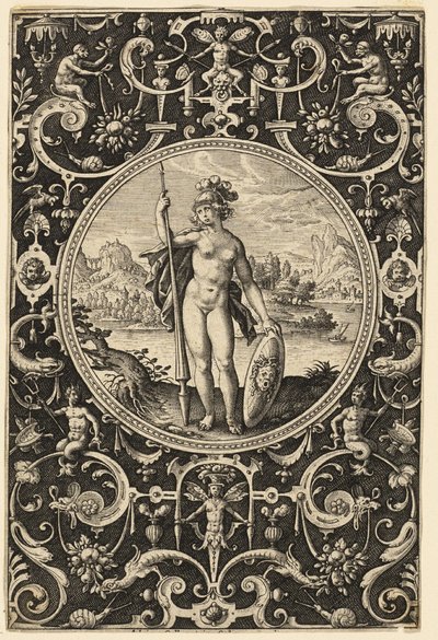 Minerva door Adriaen Collaert