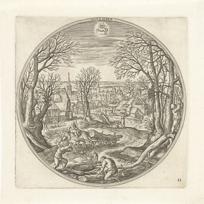 November door Adriaen Collaert