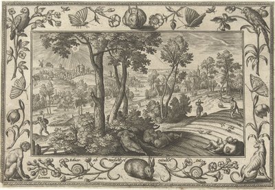 Onkruid onder het tarwe door Adriaen Collaert