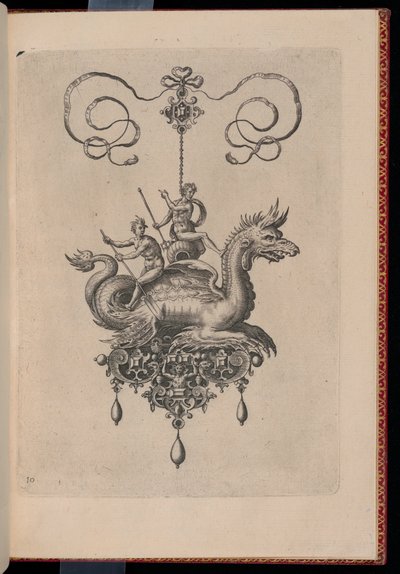 Plaat 10, pagina, Bullarum Inaurium etc. Archetypi Artificiosi Pars Altera door Adriaen Collaert