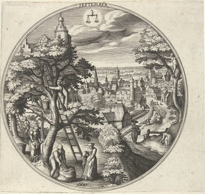 September door Adriaen Collaert