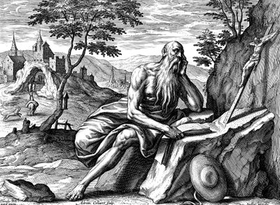Sint Hiëronymus door Adriaen Collaert
