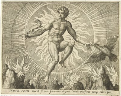 Vuur door Adriaen Collaert