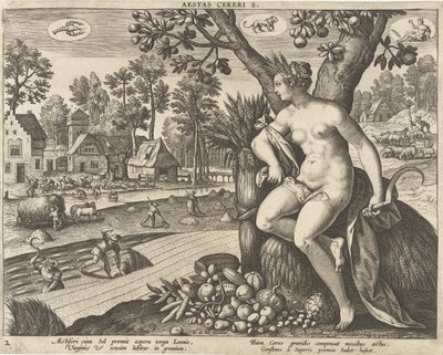 Zomer door Adriaen Collaert