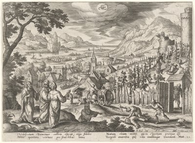 De Gelijkenis van de Onrechtvaardige Wijngaardeniers door Adriaen Collaert after Hans Bol