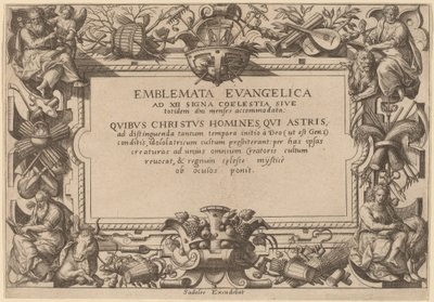 Titelpagina door Adriaen Collaert after Hans Bol
